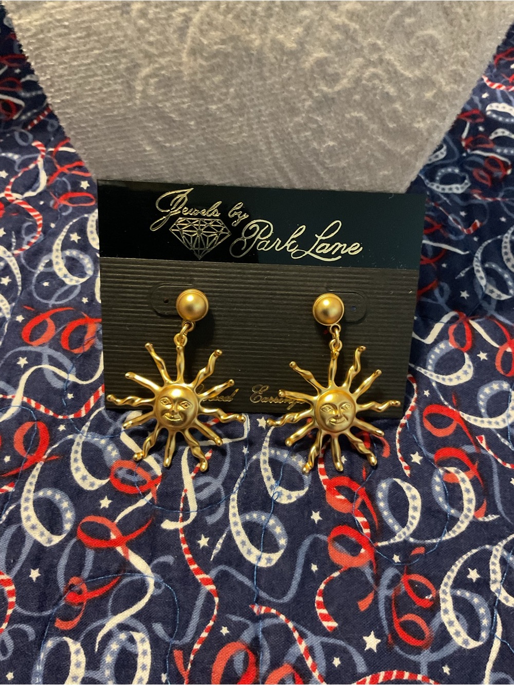Park Lane Gold Sunburst Drop Earrings